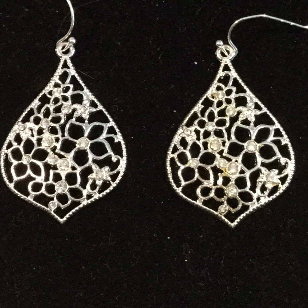 Silvertone Dangle Earrings